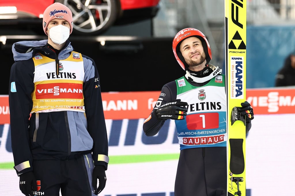 Sind eng befreundet: Karl Geiger (l.) und Markus Eisenbichler.