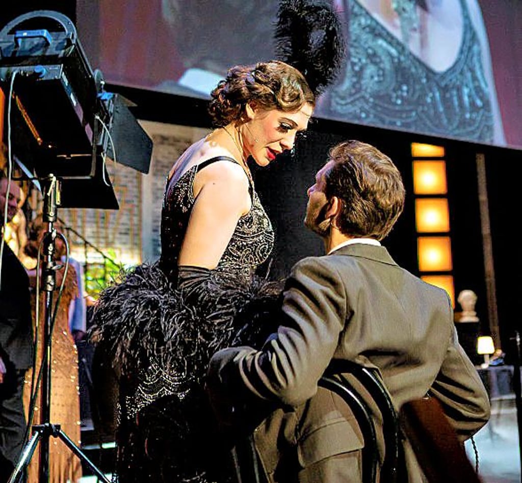 Cabaret-Hauptdarstellerin Mirjana Milosavljević in Aktion.