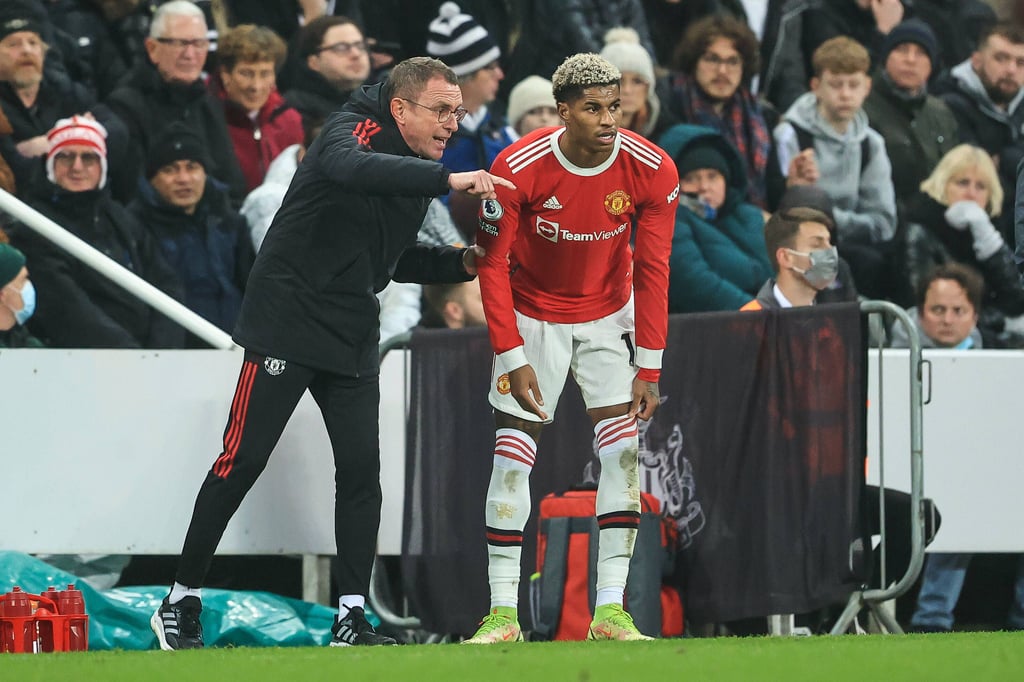 Ralf Rangnick und Marcus Rashford arbeiten gut zusammen.