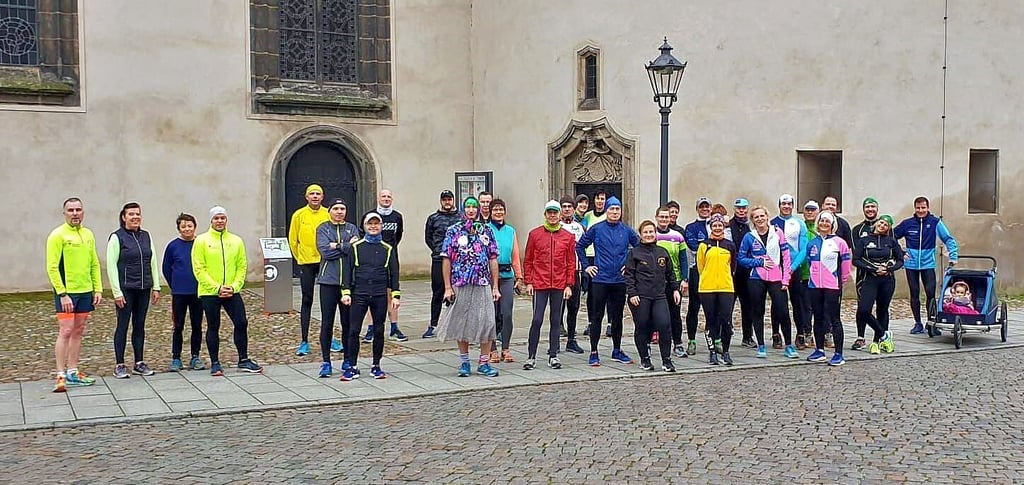 In der Lutherstadt Wittenberg hat es trotz offizieller Absage einen sportlichen Jahreswechsel gegeben.
