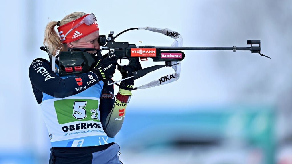 In der Mixed-Staffel kam Franziska Hildebrand auf Platz sieben.