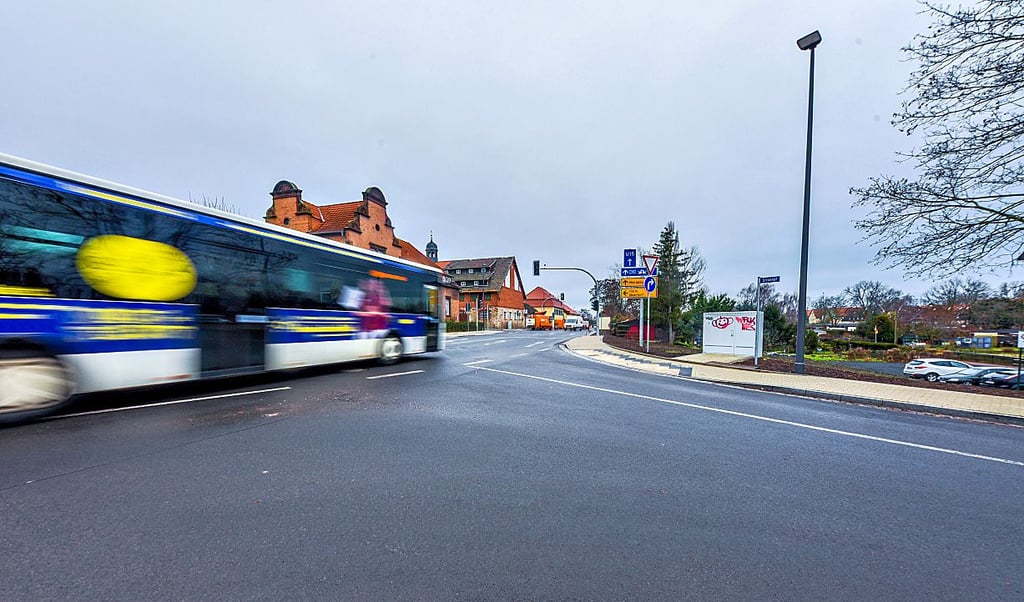 Die neue Kreuzung in Bad Lauchstädt