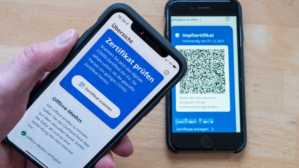 Möglich wäre der digitale Nachweis durch Speicherung der Impfnachweise in der Corona-Warn-App.