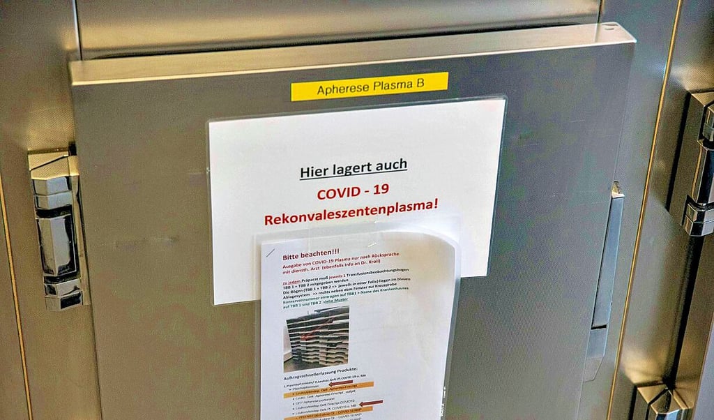 Auch Blutplasma zur Therapie von Covid-19-Erkrankten wird von Genesenen gewonnen.