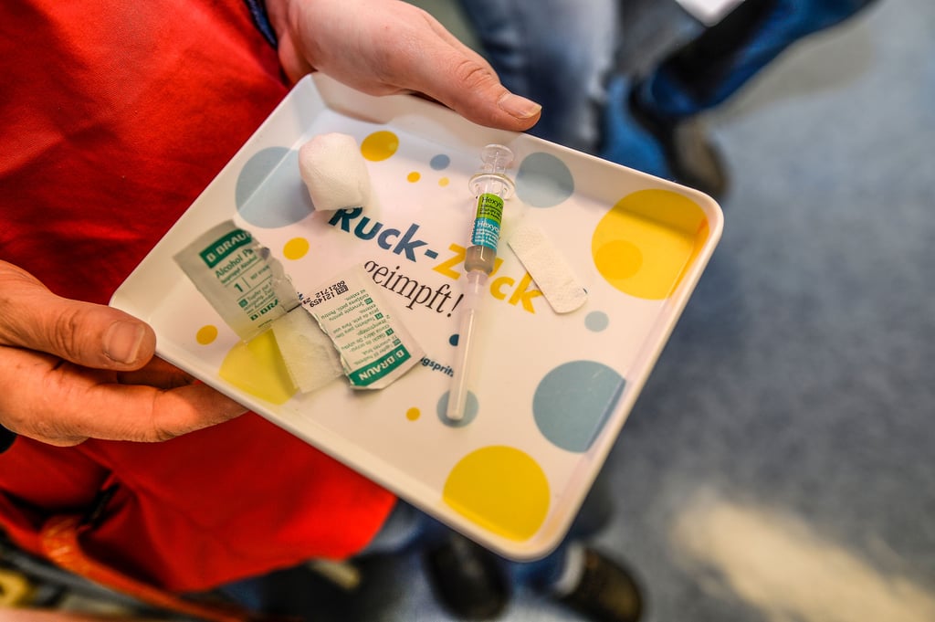 Die Spritze ist gerichtet. 