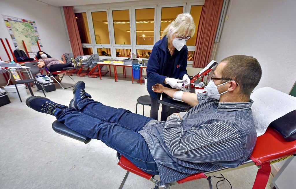 Beim letzten Termin vor Weihnachten wurde in der Sekundarschule I in Wolfen-Nord Blut gespendet.