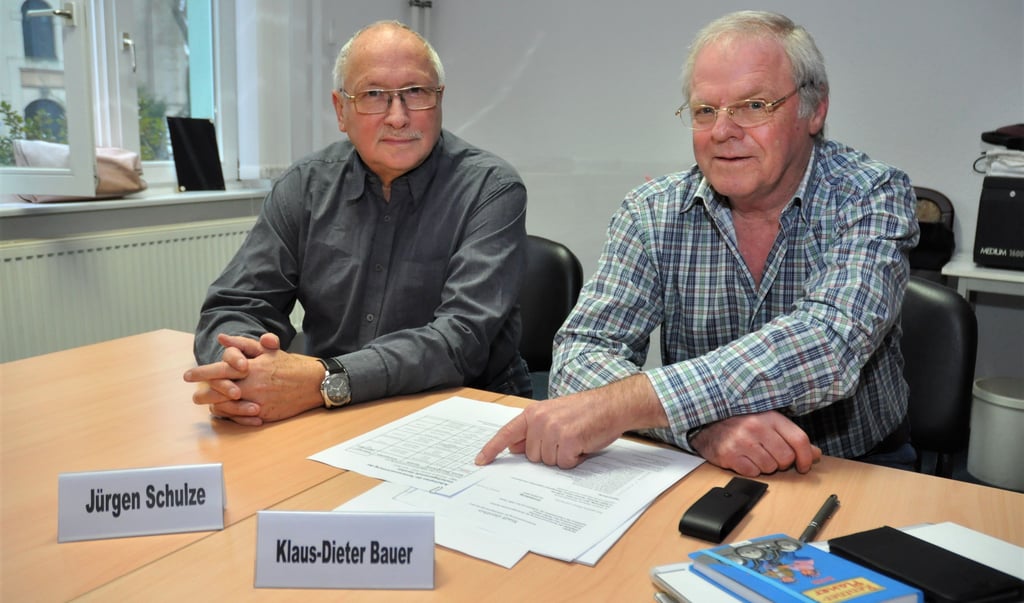 Jürgen Schulze (Stellvertreter) und Klaus-Dieter Bauer (Vorsitzender) lenken nun die Geschicke der Stadtsenioren.