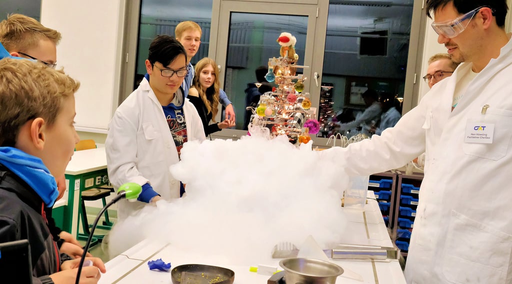 Zum Tag der offenen Tür am Gymnasium in Blankenburg gibt es normalerweise auch Live-Experimente zu sehen. Diesmal können die künftigen Schüler und ihre Eltern sich online einen Überblick über die vielfältigen Angebote des GAT verschaffen.