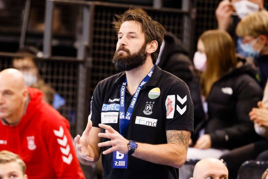 Trainer Bennet Wiegert und seine Magdeburger kassierten die erste Saisonniederlage.