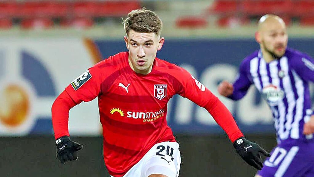 Julian Guttau spielte zuletzt sportlich keine große Rolle bei seinem Klub Hallescher FC.