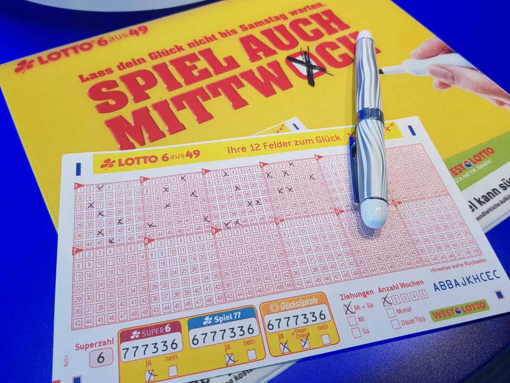 Ein Lottoschein (Symbolbild)