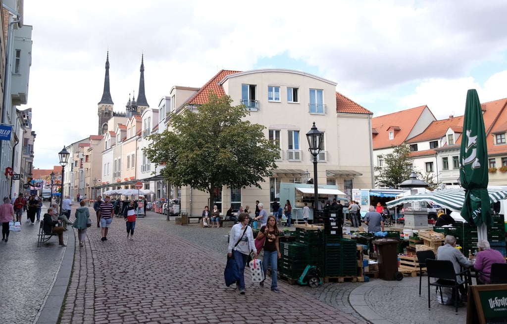 Die Innenstadt von Köthen