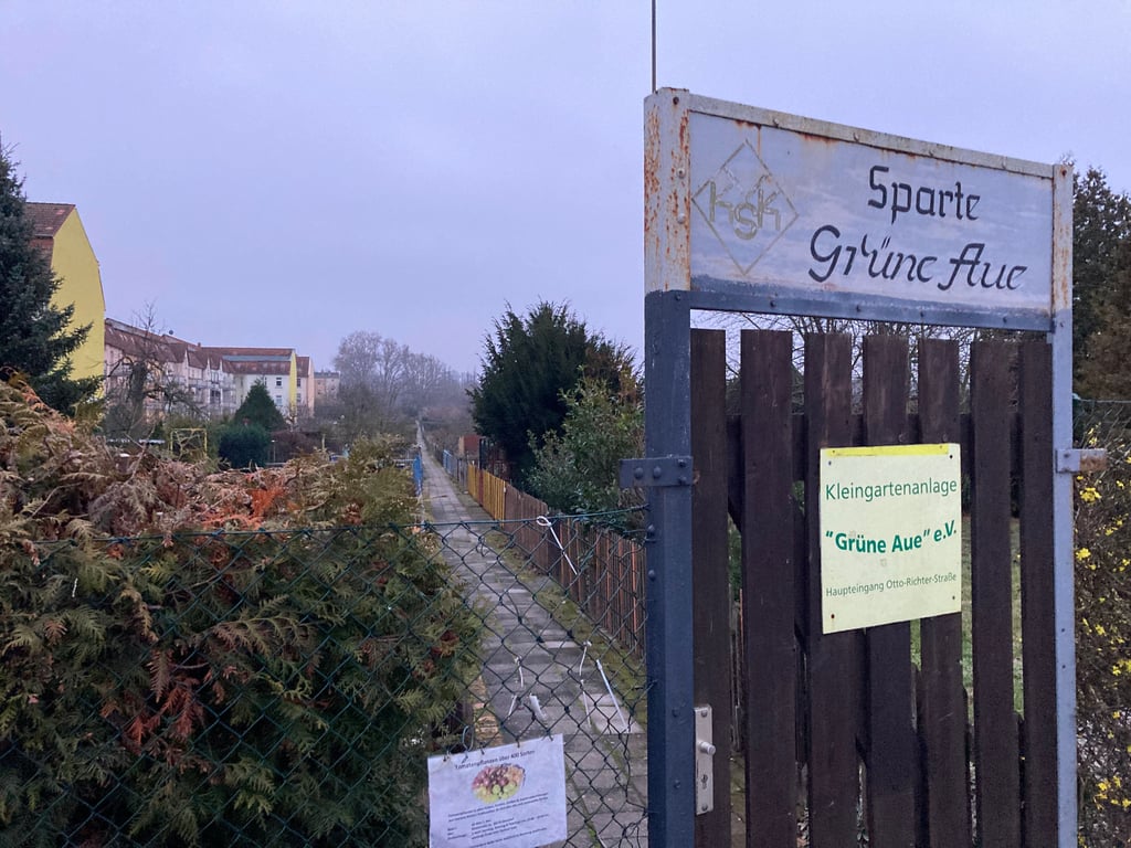 Von den Plänen zum Bau eines neuen Wohnquartiers an der Magdeburger Sudenburger Wuhne ist der Kleingartenverein "Grüne Aue", dessen Areal Teil des Bebauungsplans sein soll.
