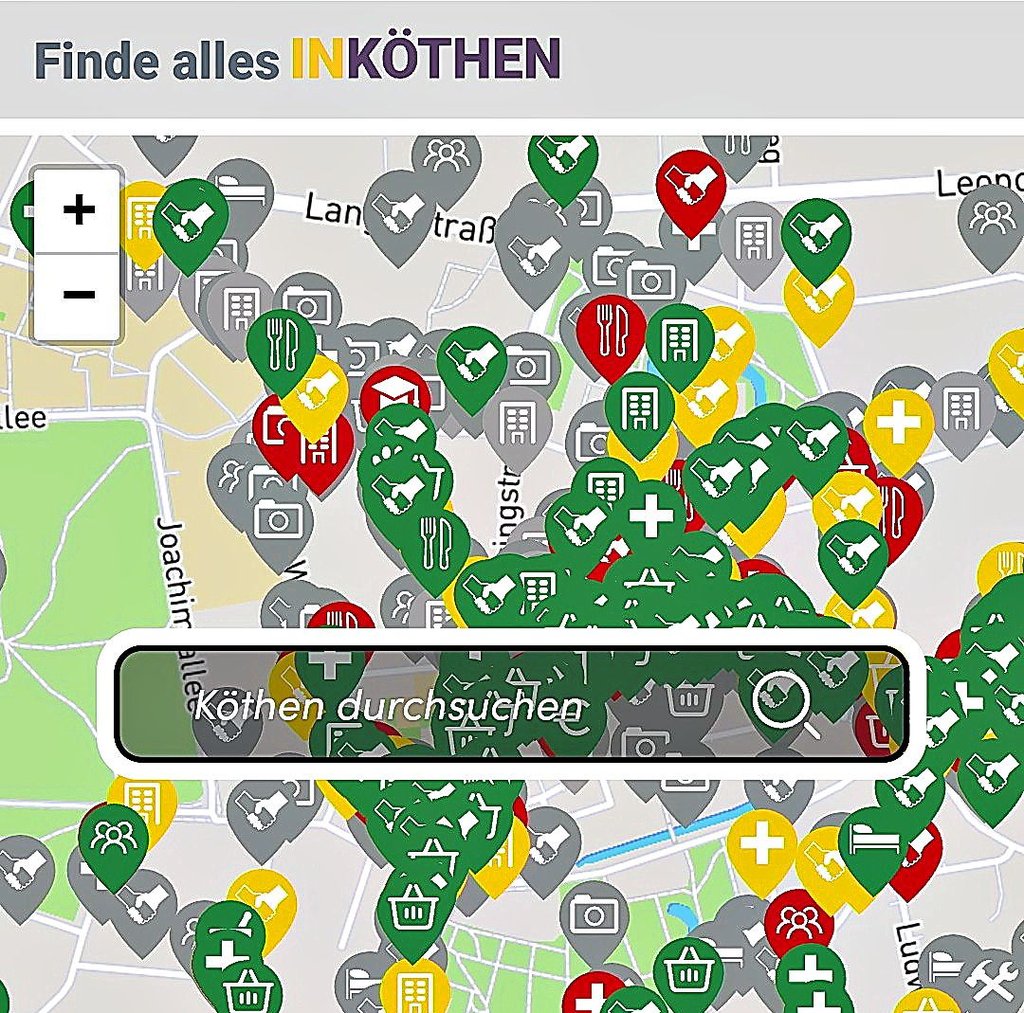 Die Internetplattform gibt einen Überblick über die Angebote.