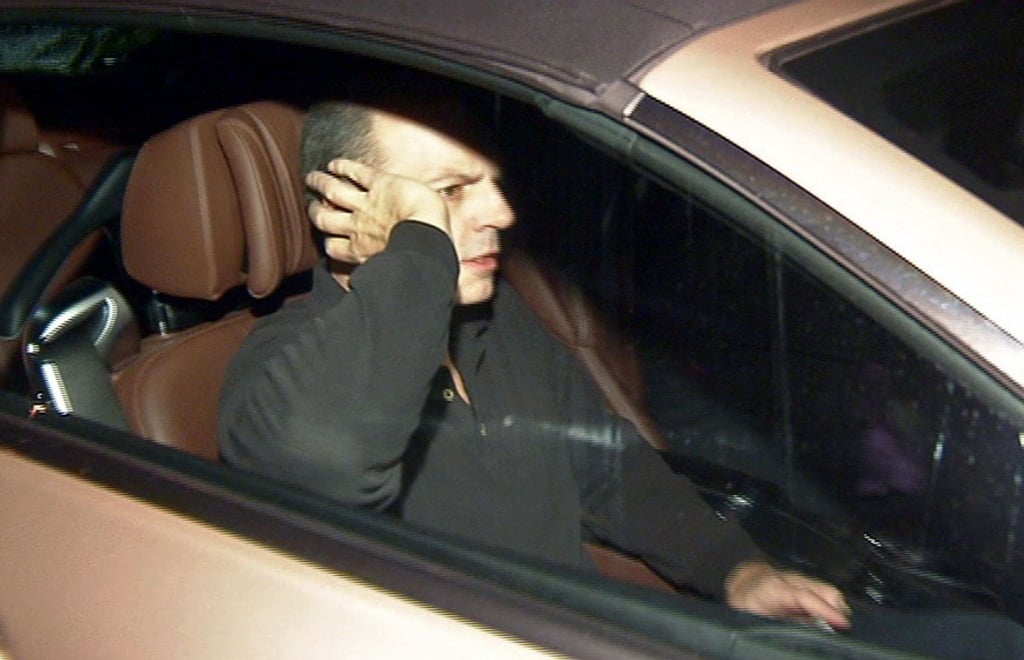 Der verurteilte Reemtsma-Entführer Thomas Drach beim Verlassen des Gefängnisses 2013.