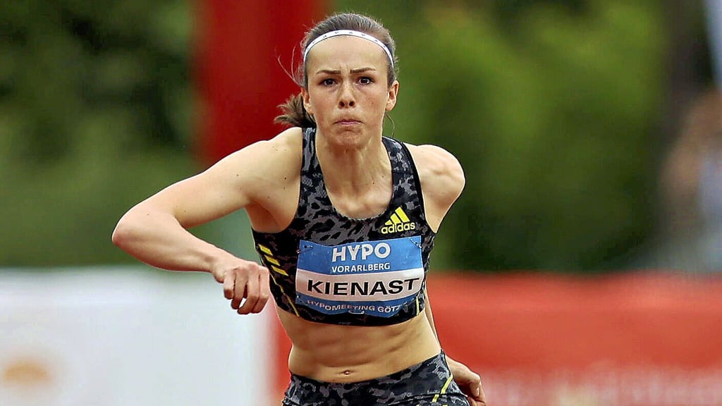 Vor ihrer Verletzung präsentierte sich Lucie Kienast 2021 beim Meeting in Götzis in Topform.