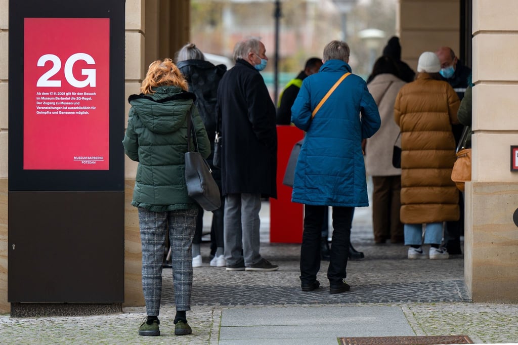 Vor dem Museum Barberini in Potsdam: Die meisten Zeitfenster zur Ausstellung „Impressionismus in Russland“ waren ausverkauft.