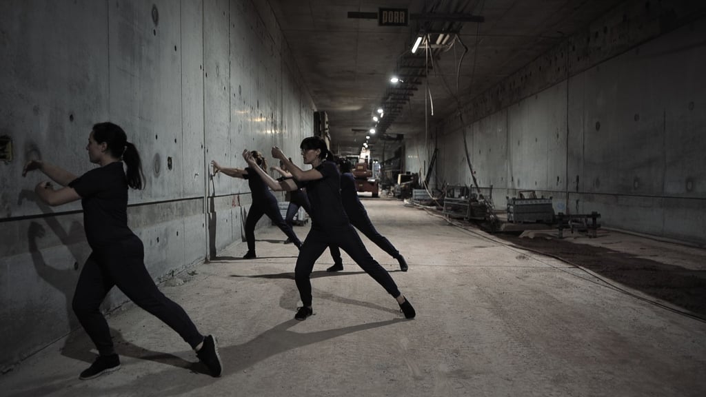 Theaterballettschule Magdeburg Filmprojekt Tanz im Tunnel am Hauptbahnhof Magdeburg.