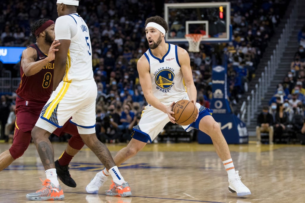Der Shooting Guard der Golden State Warriors: Klay Thompson (11).