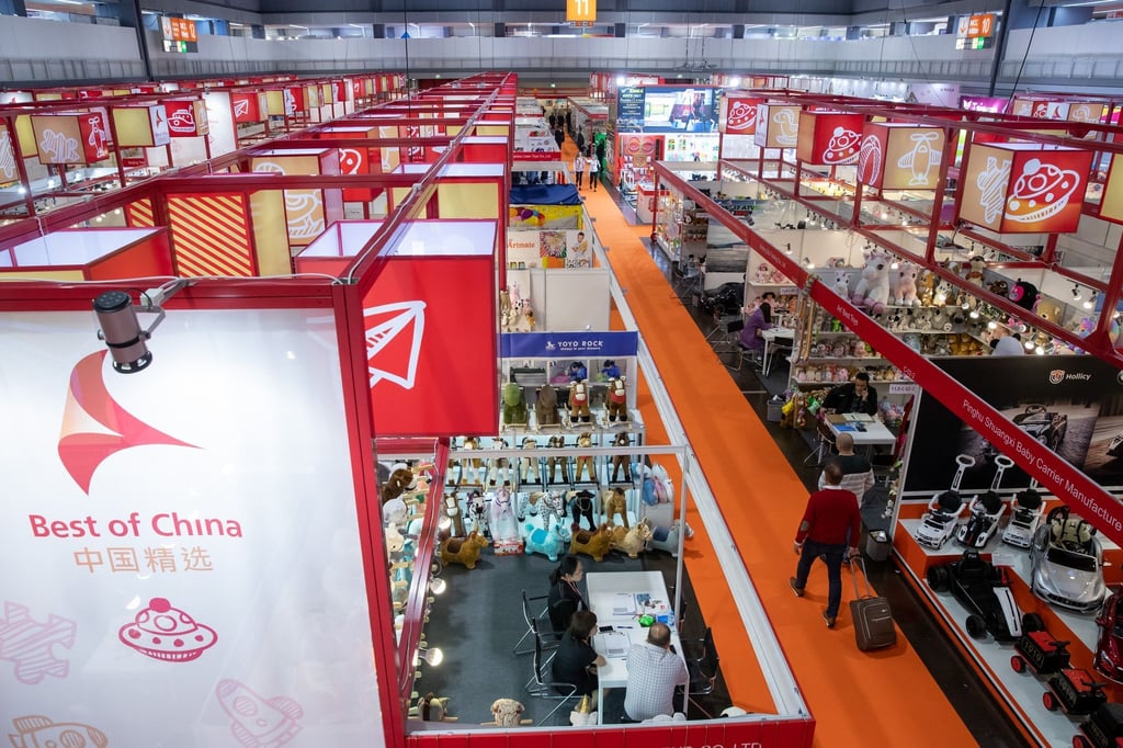 Blick auf die Nürnberger Spielwarenmesse Anfang des Jahres 2020.