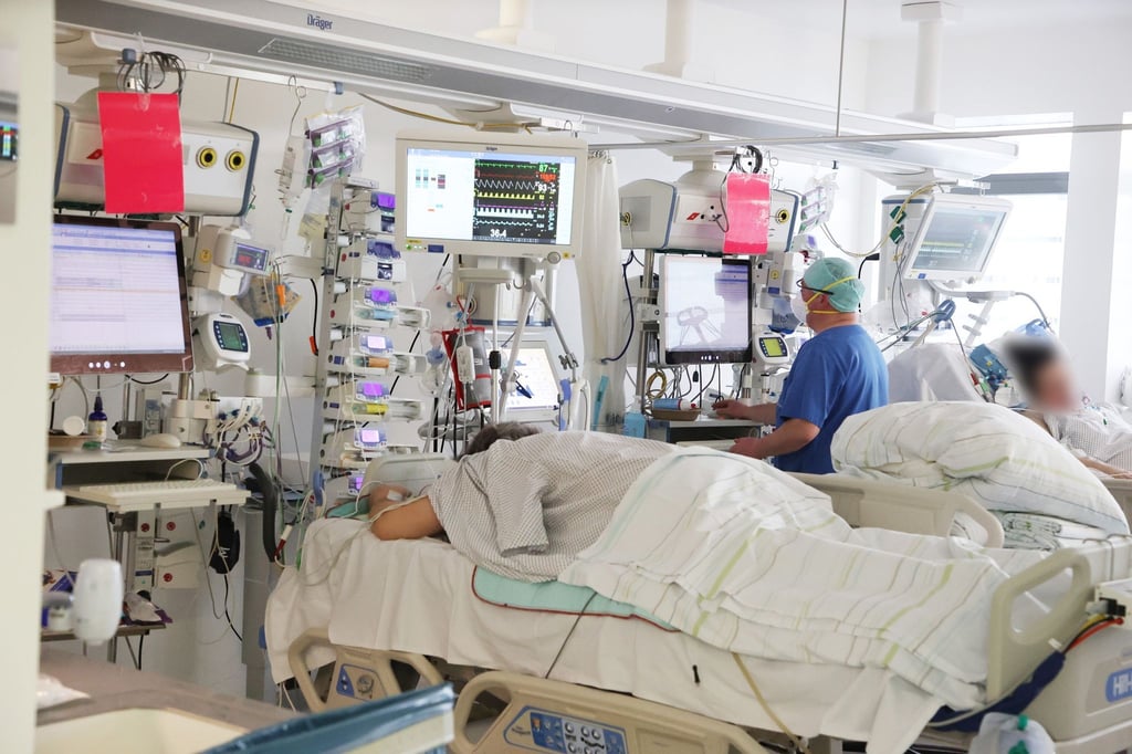 Covid-19-Intensivstation in einer Klinik in Gera.