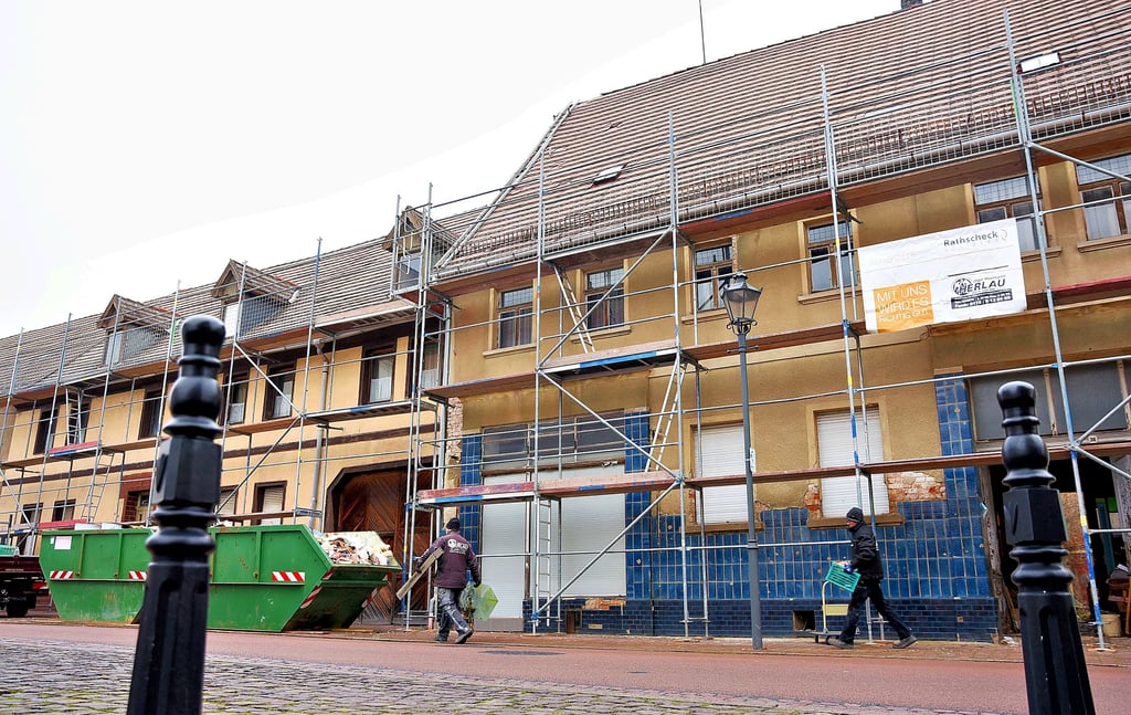 Abriss der alte Kneipe "Stadt Magdeburg"