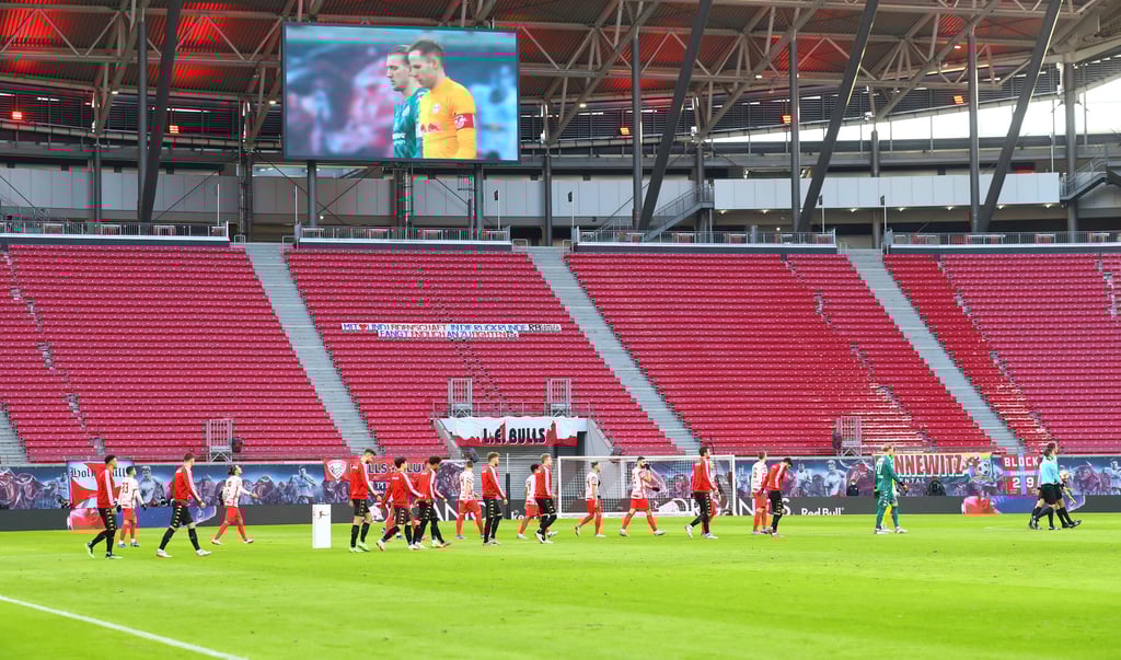 Die Corona-Verordnung in Sachsen sorgt für weitgehend leere Ränge in der Red Bull Arena