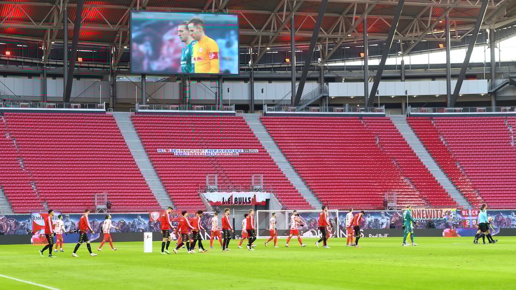 Die Corona-Verordnung in Sachsen sorgt für weitgehend leere Ränge in der Red Bull Arena