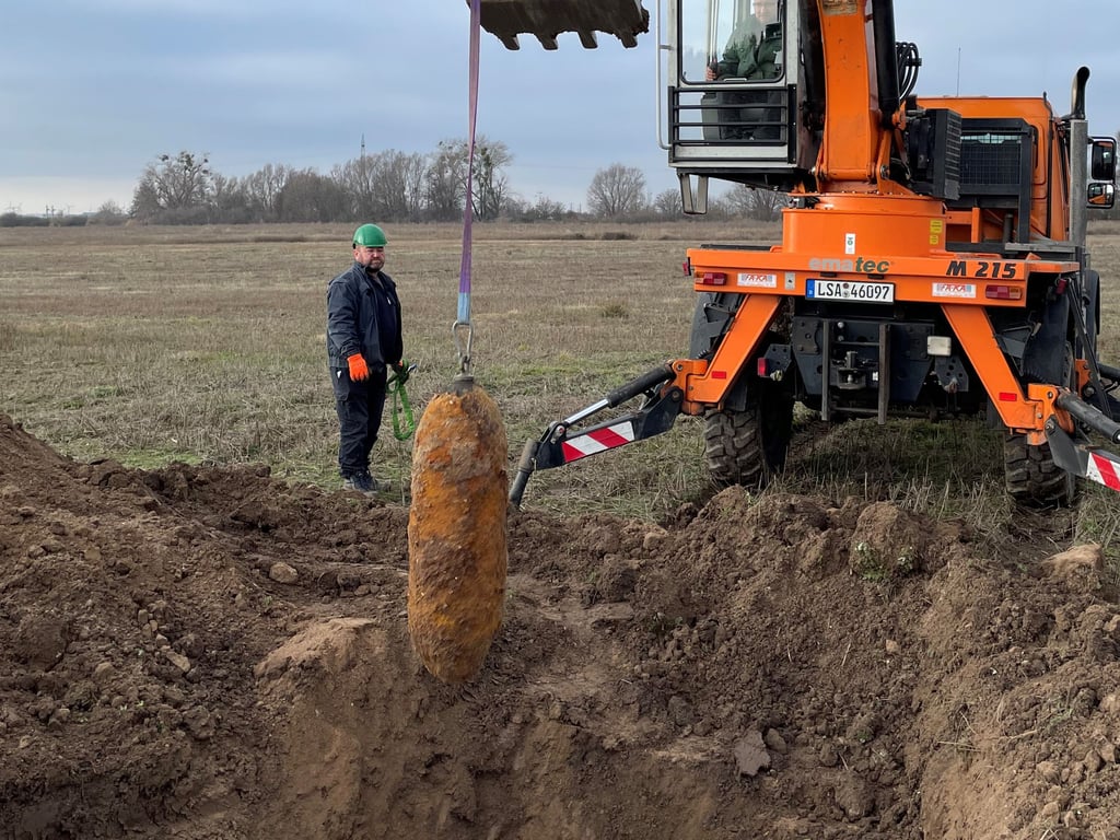 Diese Bombe ist am Mittwoch in Magdeburg entschärft worden.