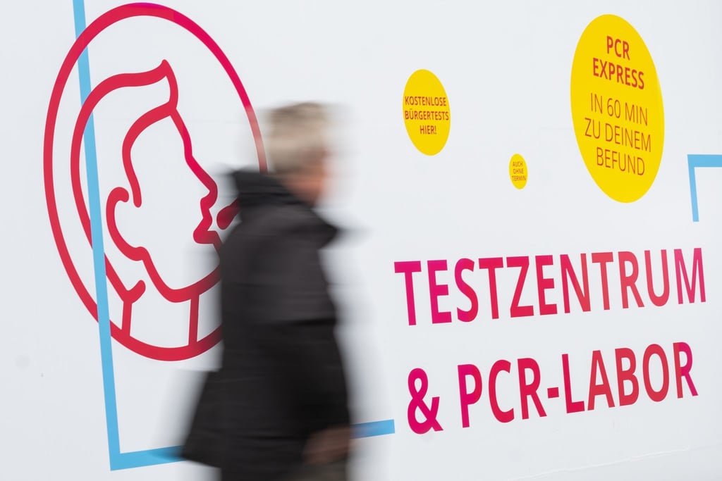 Corona-Testzentrum in Hannover.