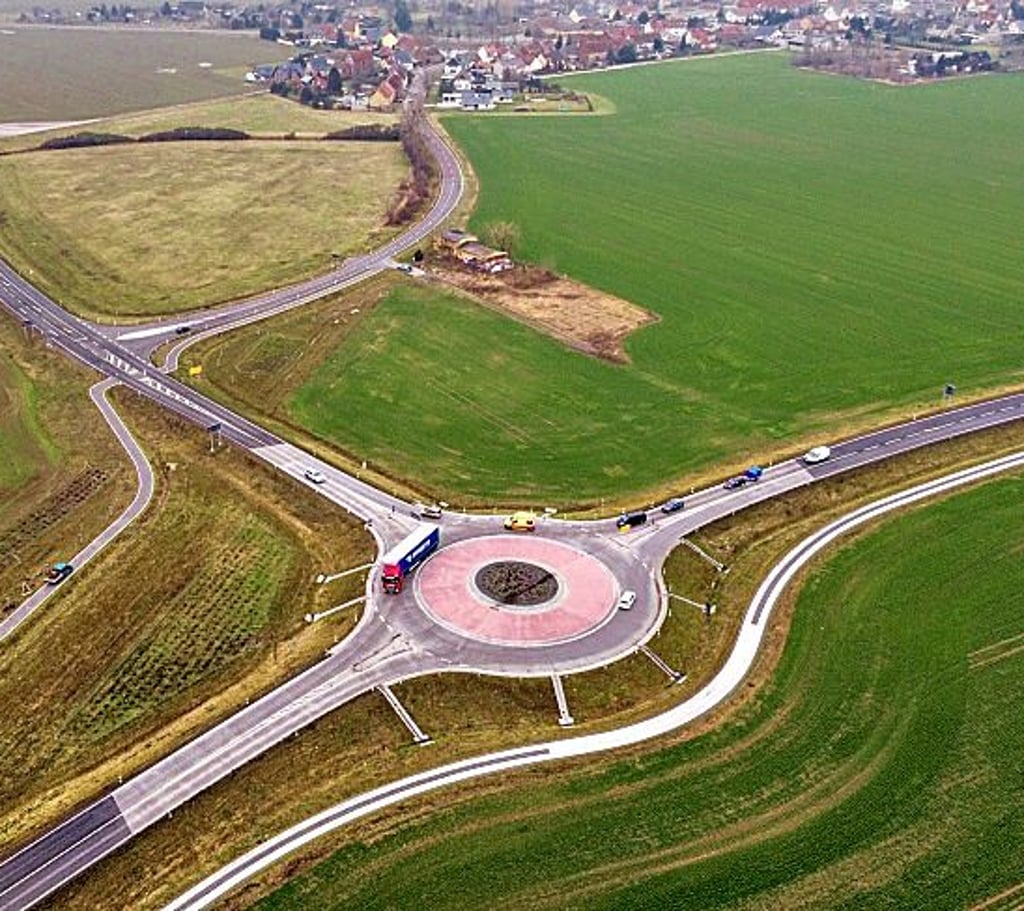 Kreisverkehr in Eutzsch
