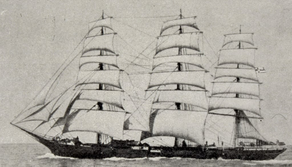 Luckners Schiff „Seeadler“, als dessen Kommandant er zum „Seeteufel“ wurde.