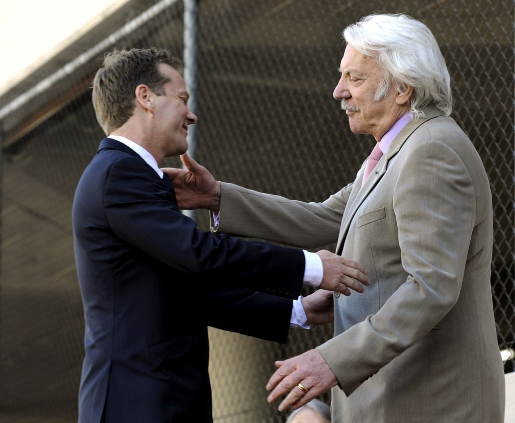 Schauspieler Kiefer Sutherland mit seinem Vater Donald Sutherland in Hollywood. (Archivbild)