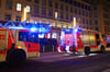 Die Feuerwehr rückte mit Einsatzwagen bei RB Leipzig an. (Archivbild)