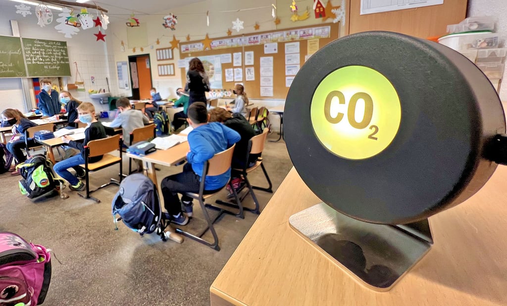 In der Grundshcule Am Luisium sind die neuen CO2-Ampeln bereits installiert und im Einsatz.
