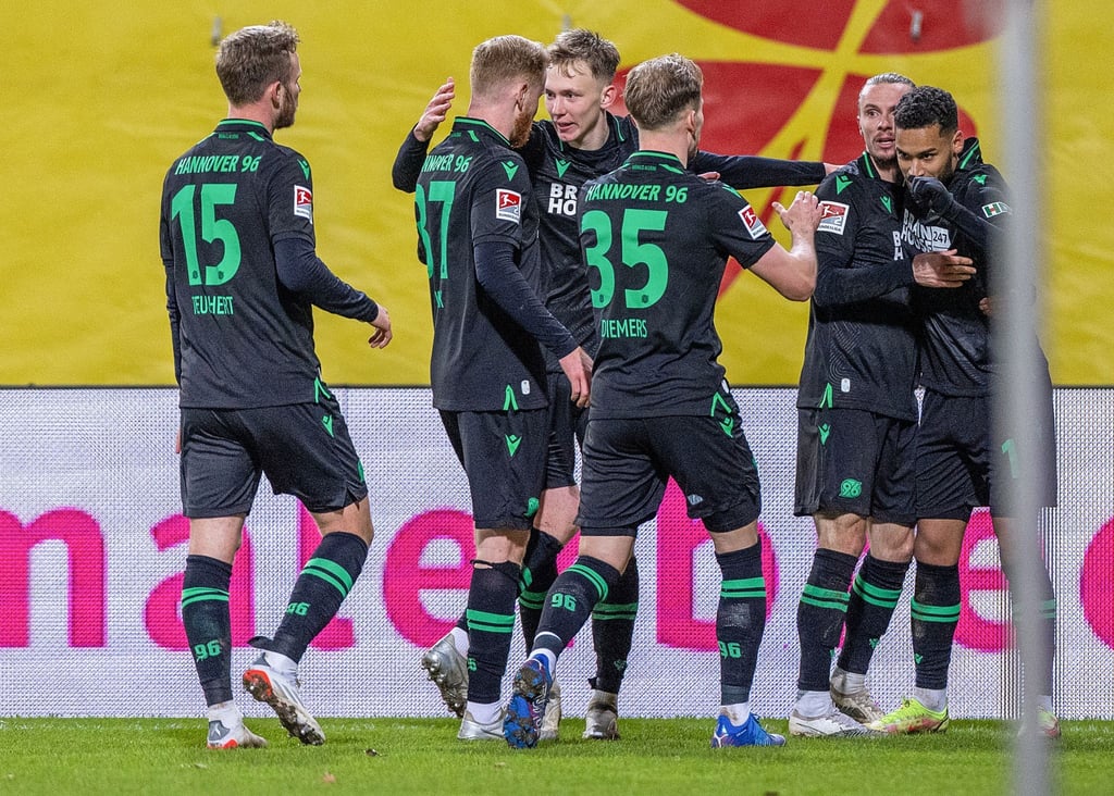Die Spieler von Hannover 96 hatten Grund zu Jubeln.