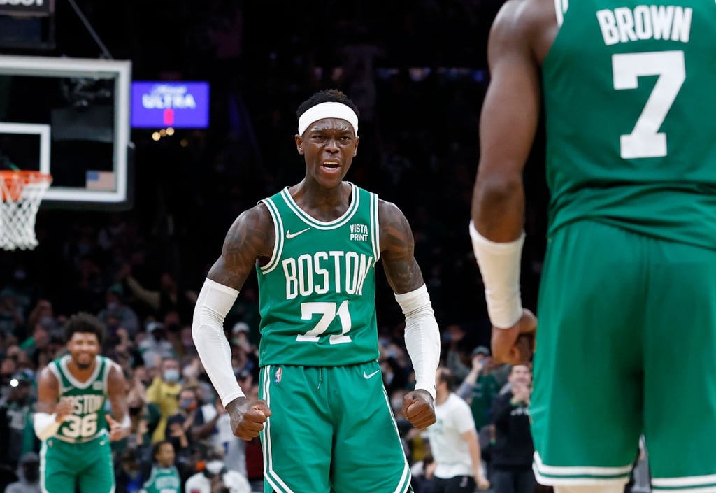 Zeigte sich beim Spiel gegen die gegen die New Orleans Pelicans gut aufgelegt: Dennis Schröder (71), Guard der Boston Celtics.
