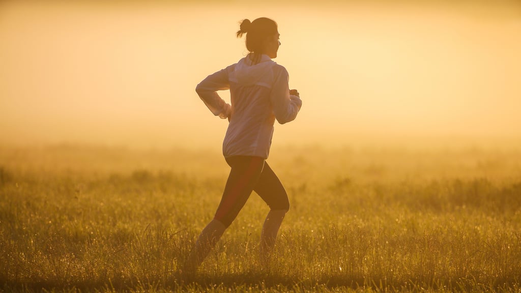 Eine entspannte Joggingrunde im Sonnenaufgang. In der Altmark bieten sich viele Wege für den täglichen Fitness-Ausflug an.