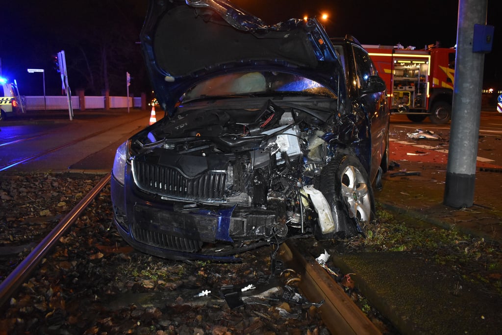 Das Unfallfahrzeug