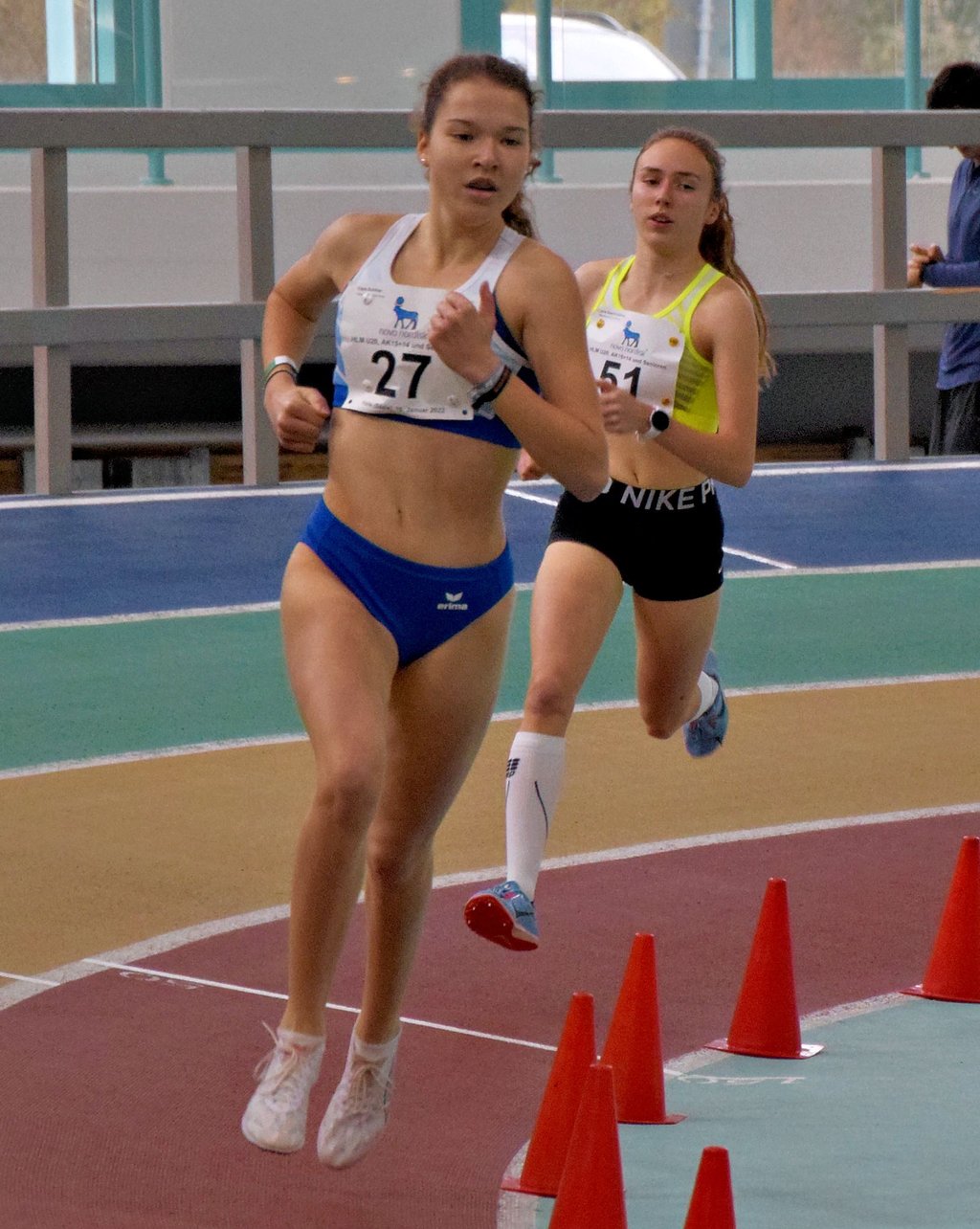 Mit deutlichem Vorsprung kam Clara Schiller (Haldensleber SC) über 400 Meter in neuer Bestzeit von 59,52 Sekunden in das Ziel und gewann ihren zweiten Meistertitel.
