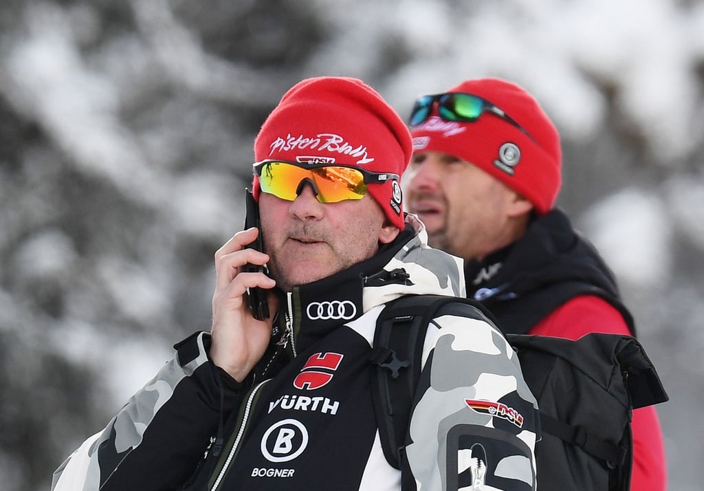 Christian Schwaiger (l), Herren-Bundestrainer des Deutschen Skiverbands (DSV).