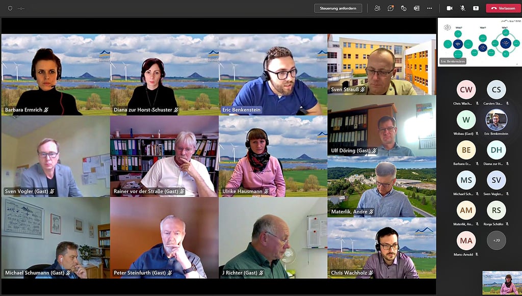 Der zweite Energiedialog der SMG fand im Rahmen einer Microsoft-Teams-Sitzung statt.