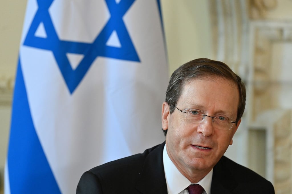 Der Staatspräsident Israels: Izchak Herzog.