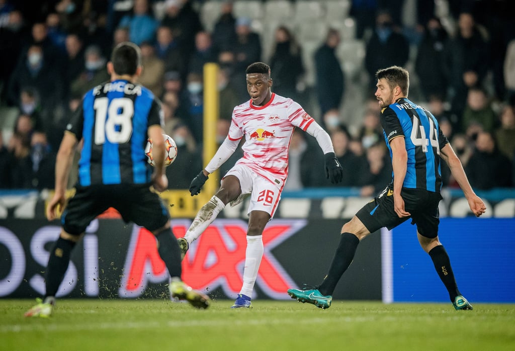 Ilaix Moriba beim Spiel gegen den FC Brügge in der Champions League.