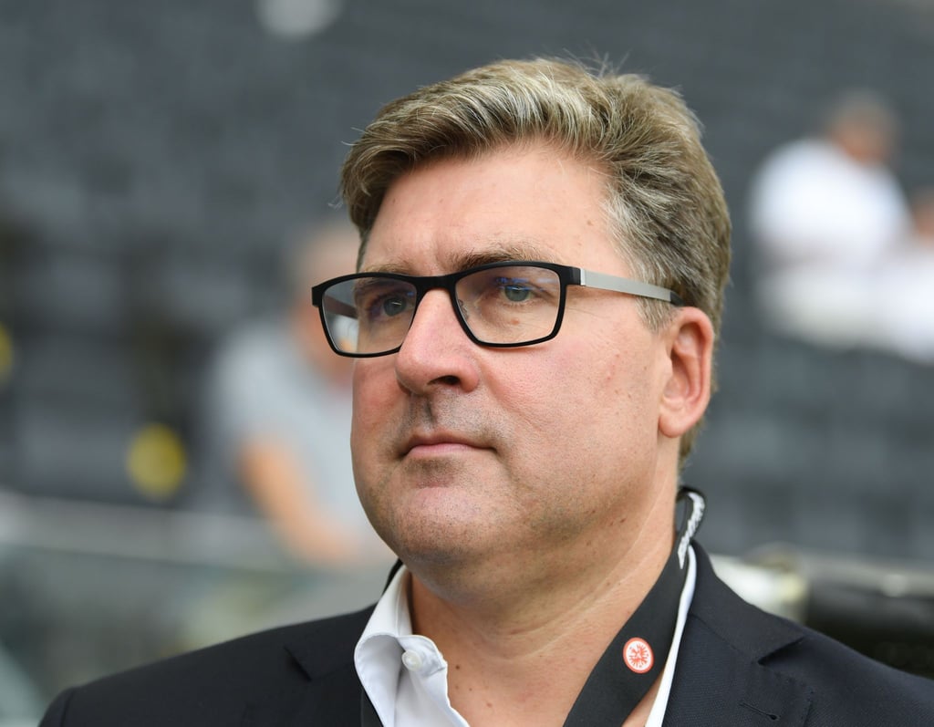 Der Vorstandssprecher von Eintracht Frankfurt, Axel Hellmann, rechnet mit einer Rückkehr von Max Eberl.