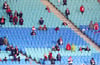 1000 Zuschauer nur erlaubt: Fans von RB Leipzig beim Spiel gegen Wolfsburg