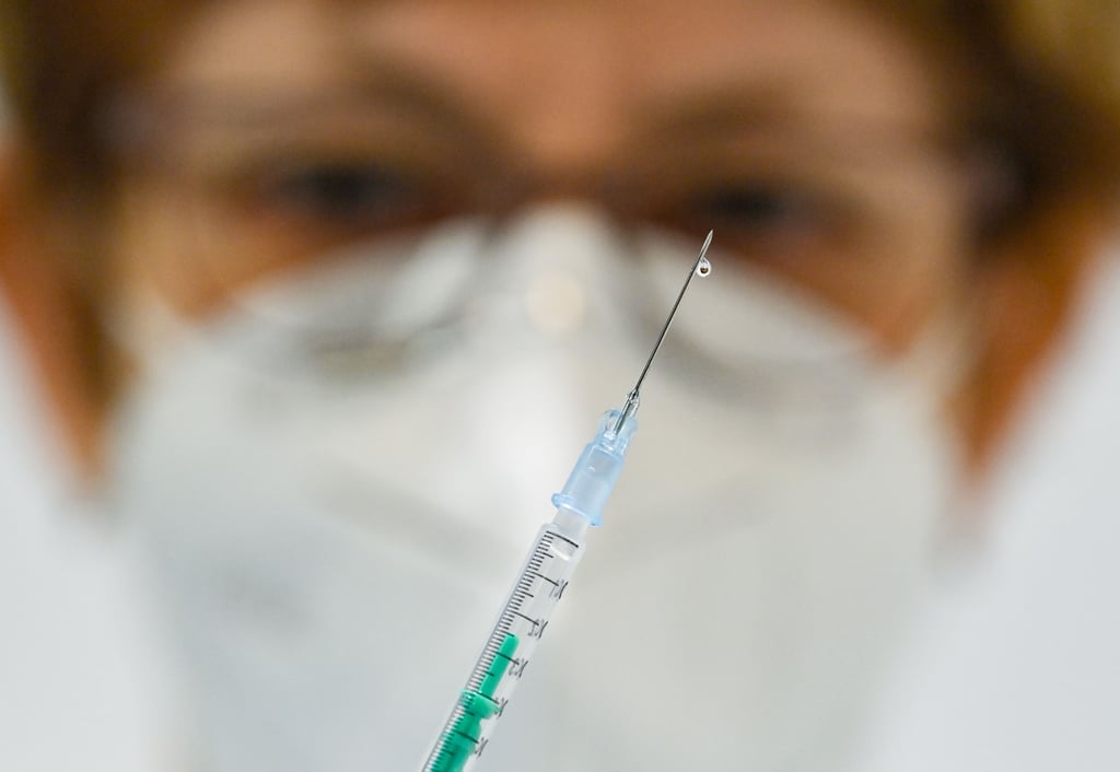 Eine Spritze, mit der gegen das Coronavirus geimpft wird.