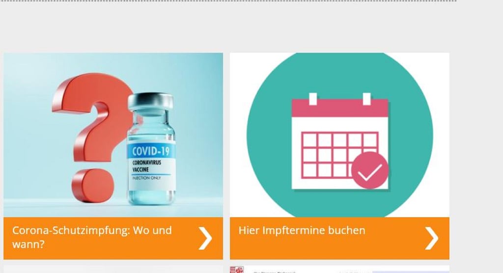 So sieht es aus, wenn man auf der Homepage des Landkreises MSH einen Impftermin buchen möchte.