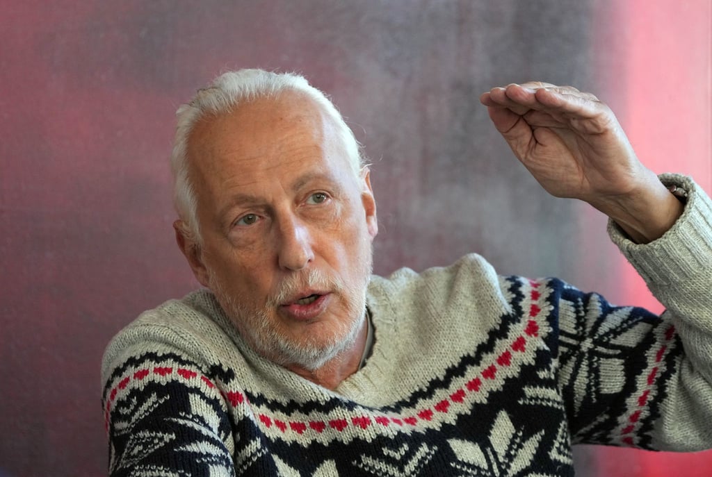 Carl L. Woebcken, Vorstandsvorsitzender der Studio Babelsberg AG, beim Interview mit der dpa.