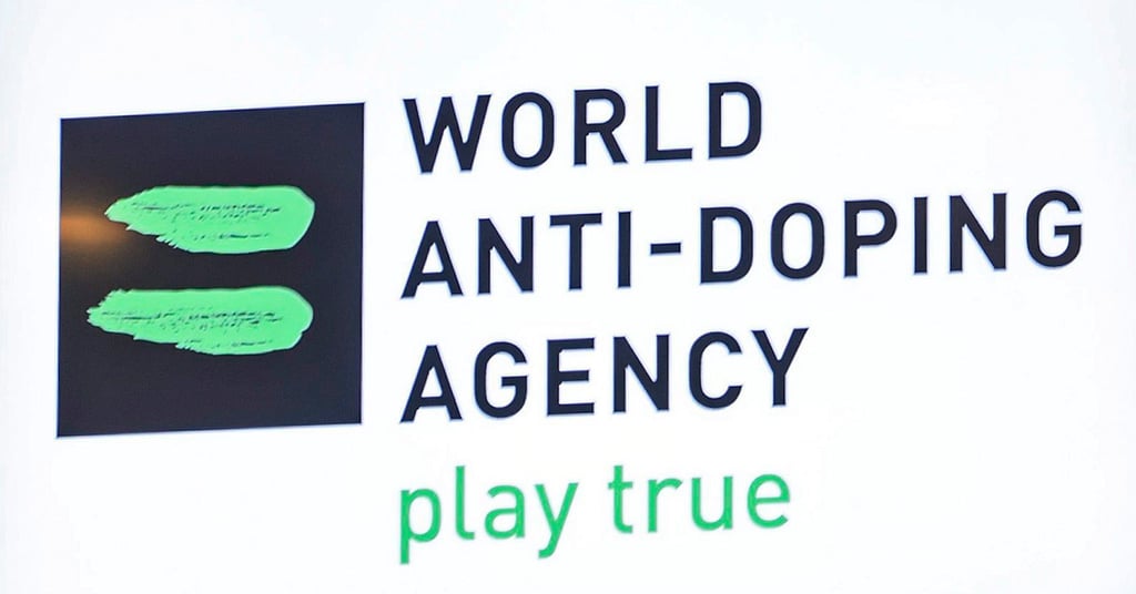 Das Signet der Welt Anti-Doping Agentur (WADA).